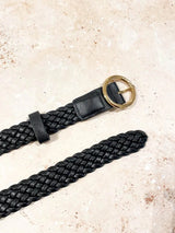 Emma Braided Round Vegan Buckle Belts