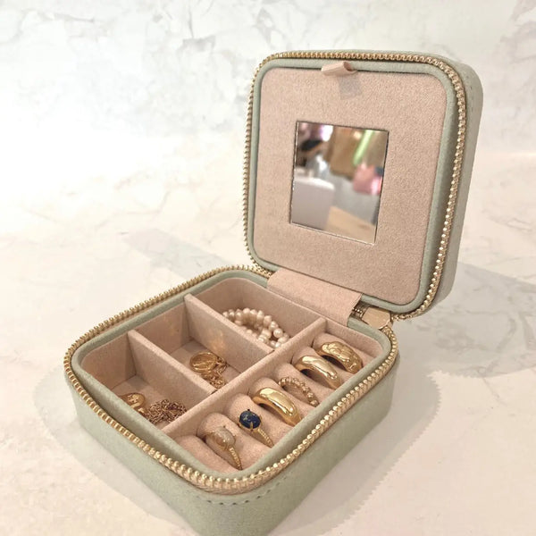 Lustre & Sage Travel Jewellery Box