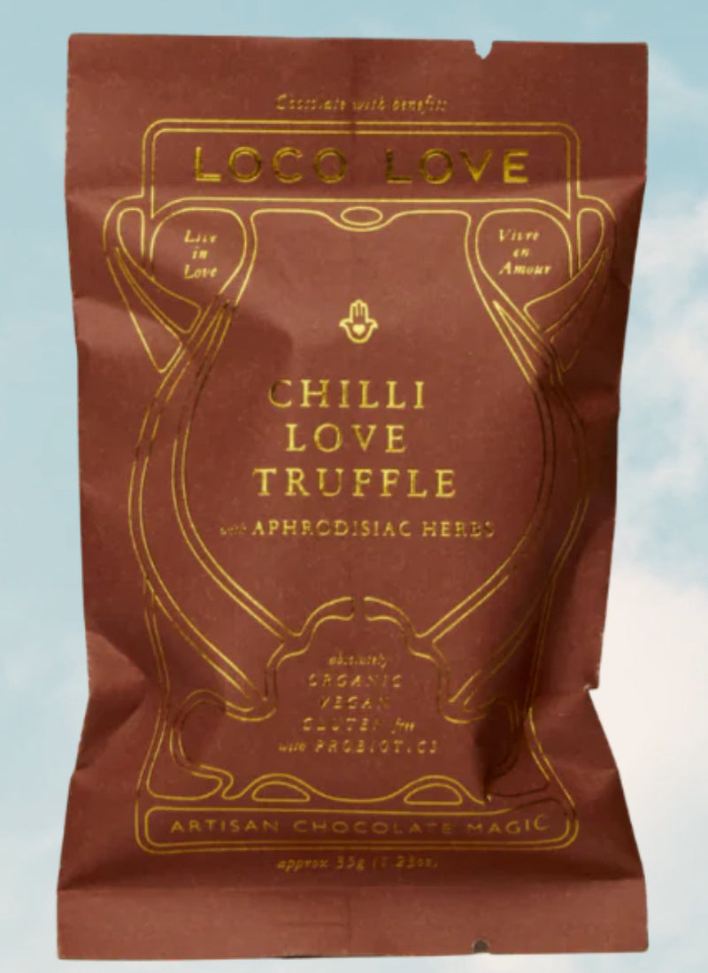‘Loco Love’ Truffle Bars 30g
Butter Caramel Pecan - with Cinnamon  Butterscotch caramel enrobed in 70% dark chocolate, topped with local cinnamon roasted Eltham pecans.



Wild Rose Ganache - wLoco Love Chocolate