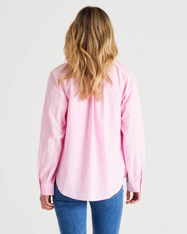 Jackie Cotton Shirt - Blush Pink