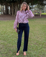 Eve Pussybow Blouse - Orchid