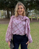 Eve Pussybow Blouse - Orchid