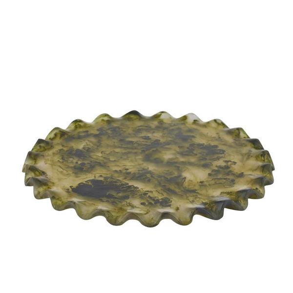 Ruby Resin Platter - Pesto