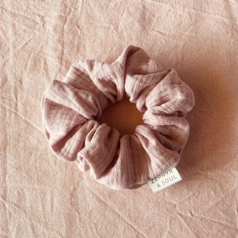 ‘Zephyr + Soul’ Cotton Scrunchies - Assorted Colours