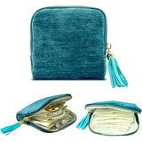 Chase Velvet Travel Jewely Pouch - Assorted Colours