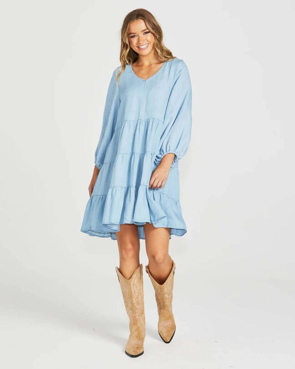 Davie Tiered Boho Dress