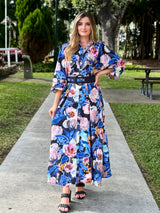 Donetella Azure Maxi Event Dress