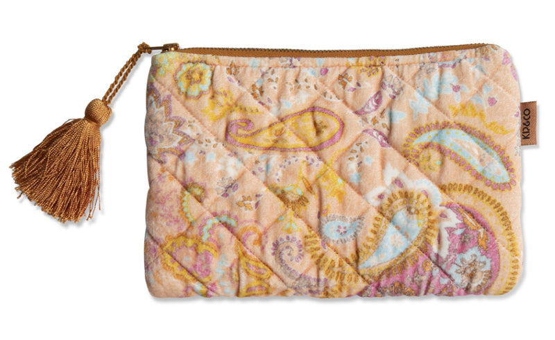 ‘Kip & Co’ Paisley Paradise Velvet Cosmetic Purse