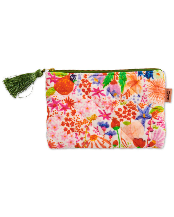 ‘Kip & Co’ Meandering Meadow Velvet Cosmetic Purse