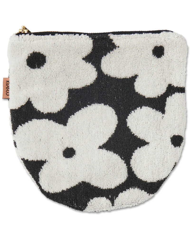 ‘Kip & Co’ Flower Face Terry Cosmetics Pouch