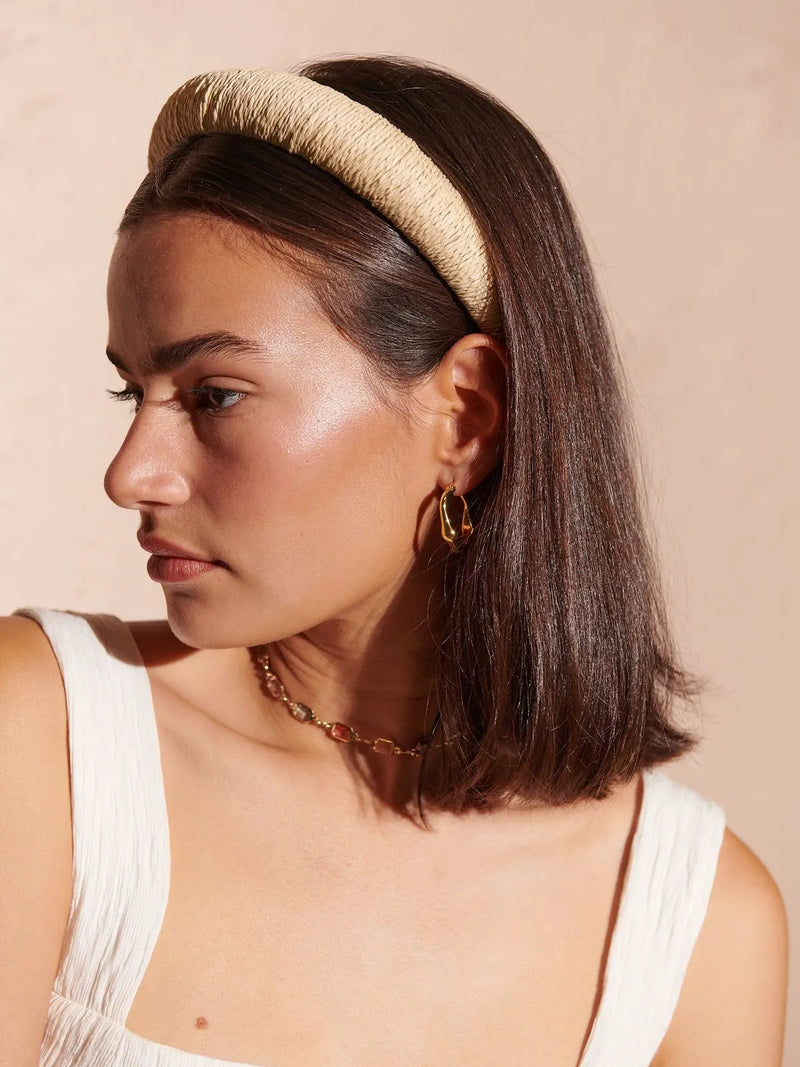 Gemma Straw Summer Headband