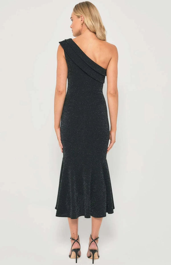 Pearl One Shoulder Event Dress