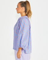 Phillipa Top - Blue/Pink Gingham