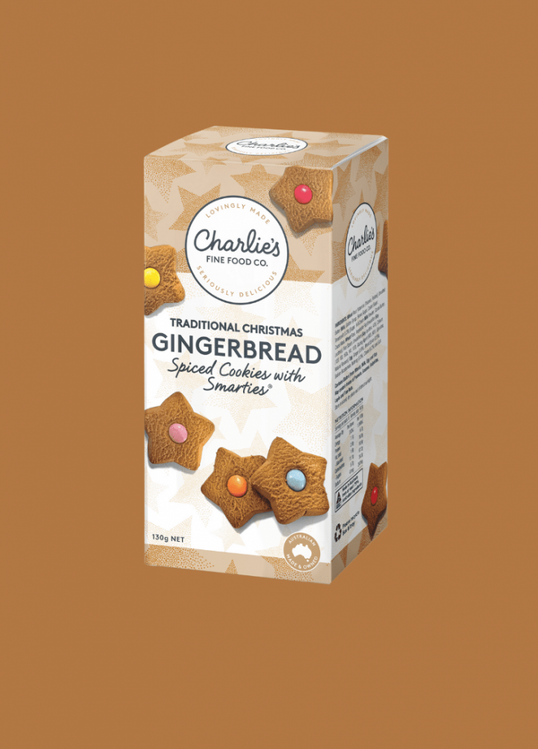 ‘Charlies Fine Food Co’ Gingerbread Stars with Smarties