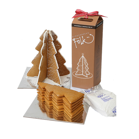 ‘Gingerbread Folk' Gingerbread Tree Kit