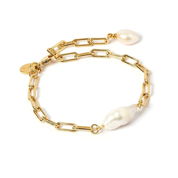 ‘Arms Of Eve’ Danielle Gold & Pearl Bracelet