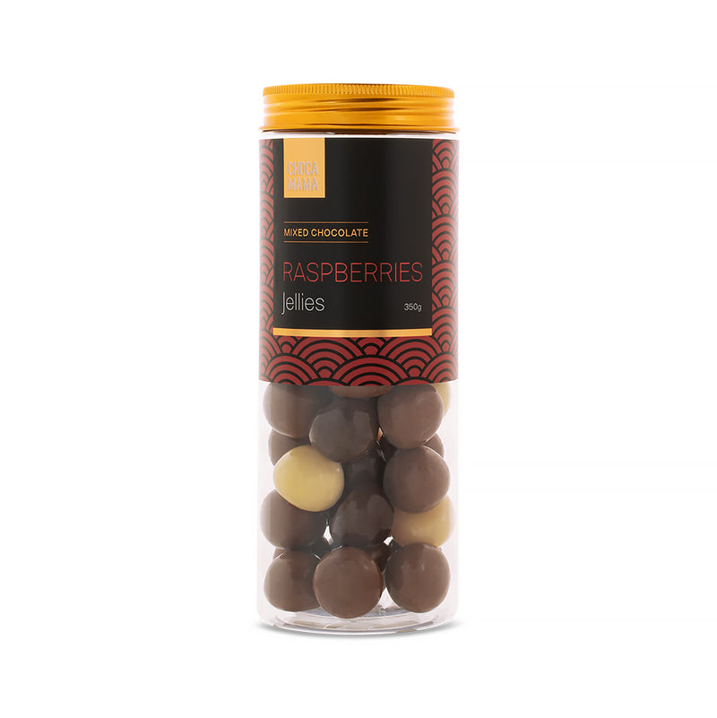 ‘Chocomama’ Mixed Choc Raspberries Cylinder