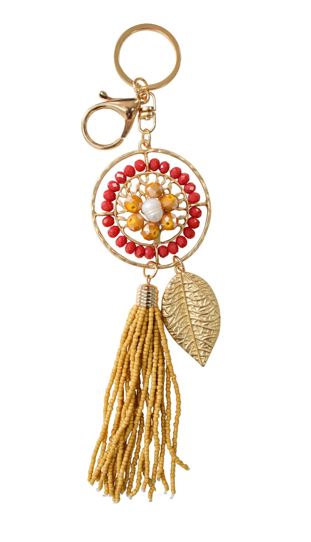 Beaded Keyrings - Assorted Colours