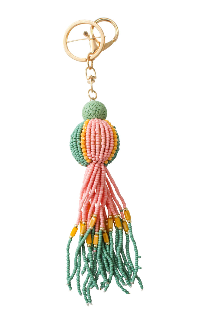 Beaded Keyrings - Assorted Colours