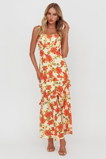 Romy Romance Tiered  Event Maxi Dress