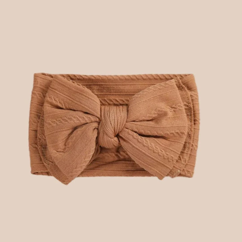 ‘Hazel & Hunter’ Cable Knit Baby Bows