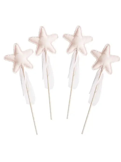 ‘Alimrose’ Star Sequin Wands - Assorted Sparkles – Pink