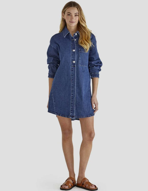 Sweeny Denim Shacket Dress