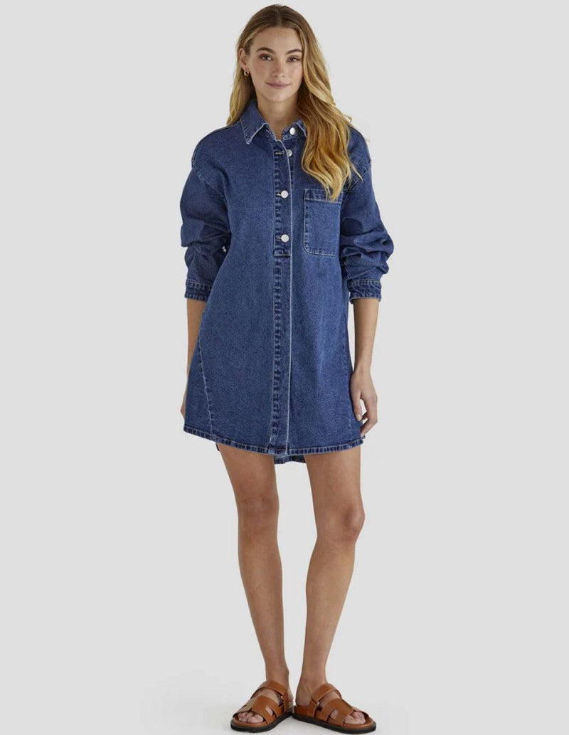 Sweeny Denim Shacket Dress