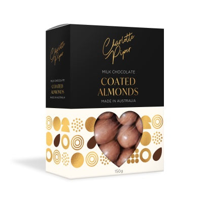 ‘Charlotte piper’ milk chocolate almonds