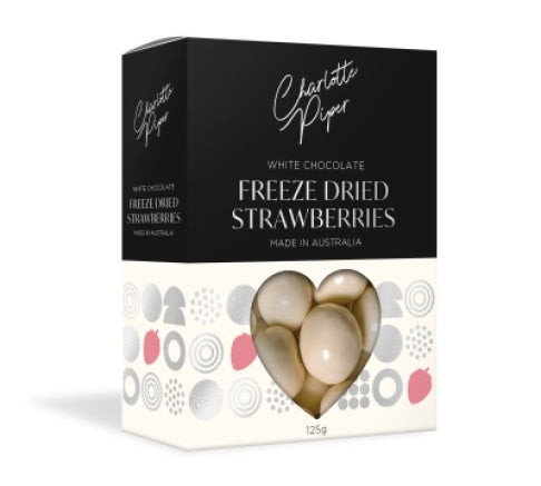 ‘Charlotte Piper’ White Chocolate Freeze Dried Strawberries