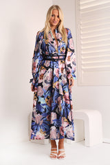 Donetella Azure Maxi Event Dress