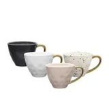 'Ecology'  Polka Mug with Gold Handles