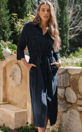 BETTY LYOCELL SHIRT DRESS