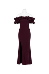 Noah Ruffle Off Shoulder Maxi Dress