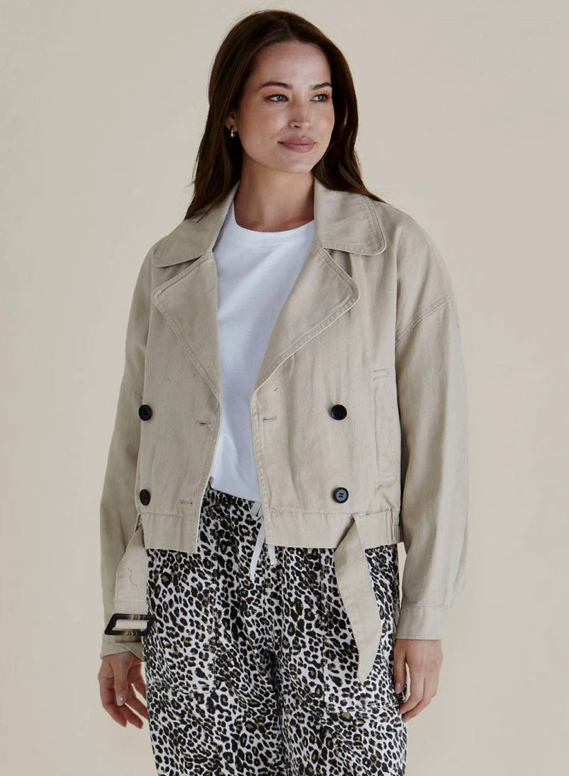 Adaline Crop Trench Jacket