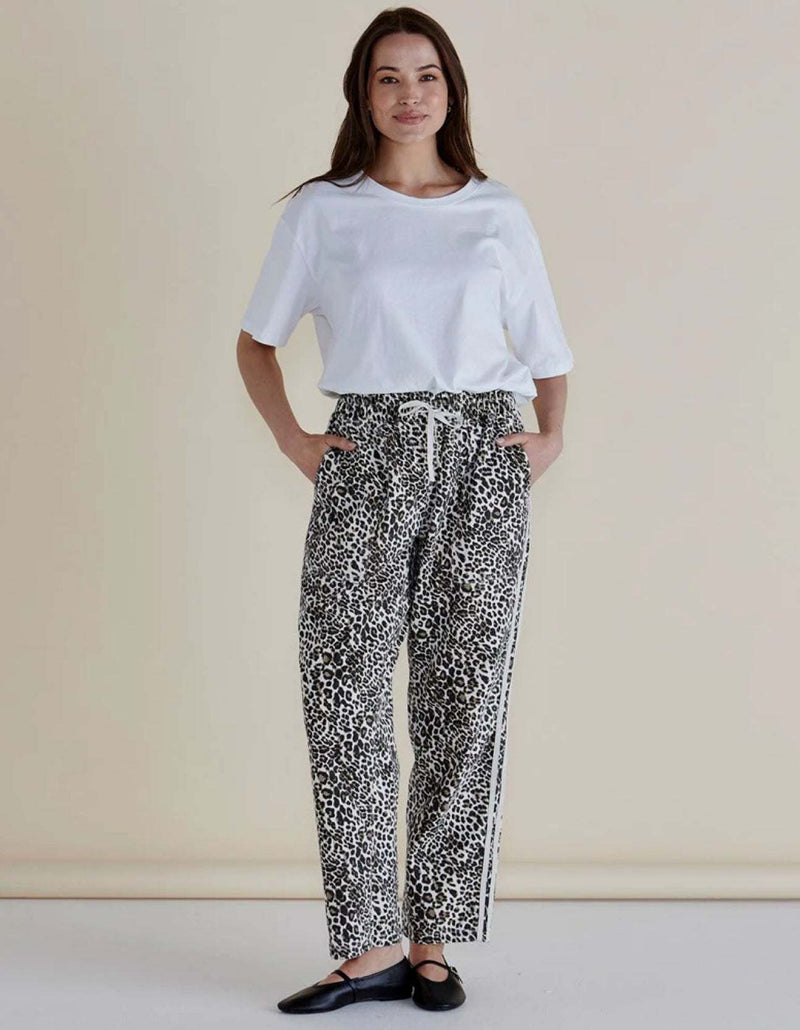 Quinn Cotton Jogger - Leopard