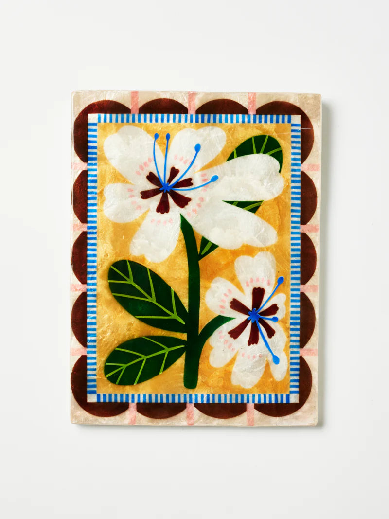 ‘Jones & Co’ Bloom Nouveau White Rectangle