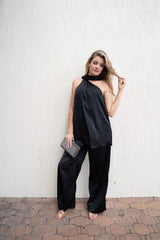 Dahlia Satin One Shoulder Top