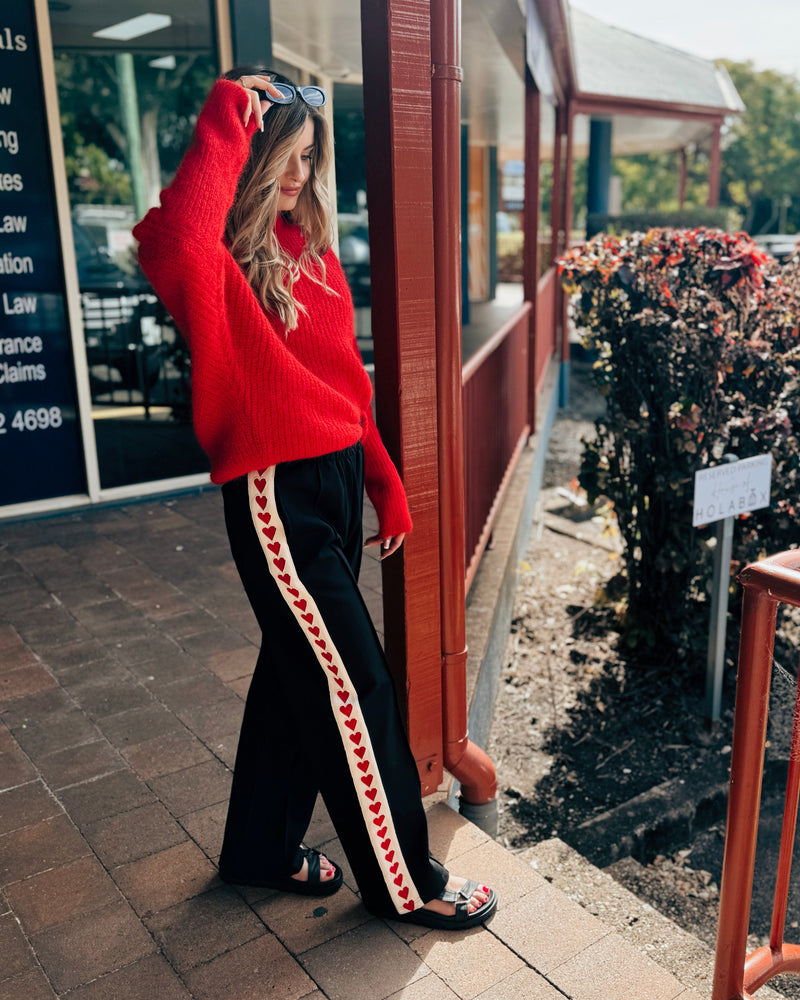 Black Heart Leisure Pant