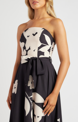 Carey Adjustable Strap Maxi Event Dress