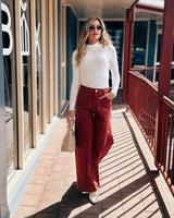 Wide Leg Stretch Jeans