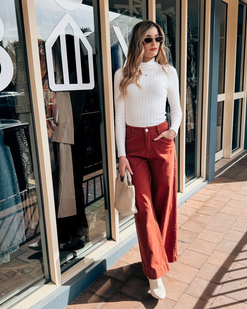 Wide Leg Stretch Jeans
