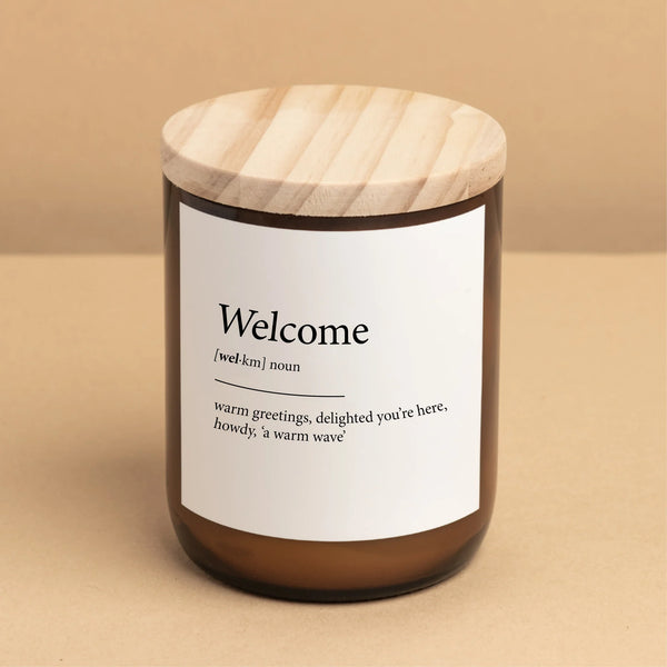 ‘The Commonfolk Collective’ Welcome Dictionary Candle