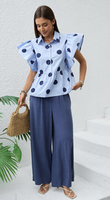 Piper Polka Dot Frill Shirt