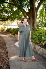 Mara Linen Blend Shirt Dress