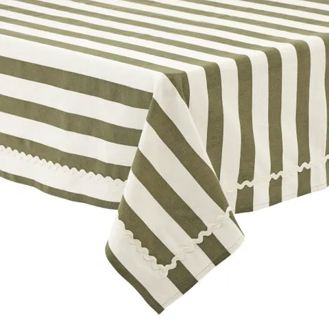 Orla Cotton Tablecloth - Olive