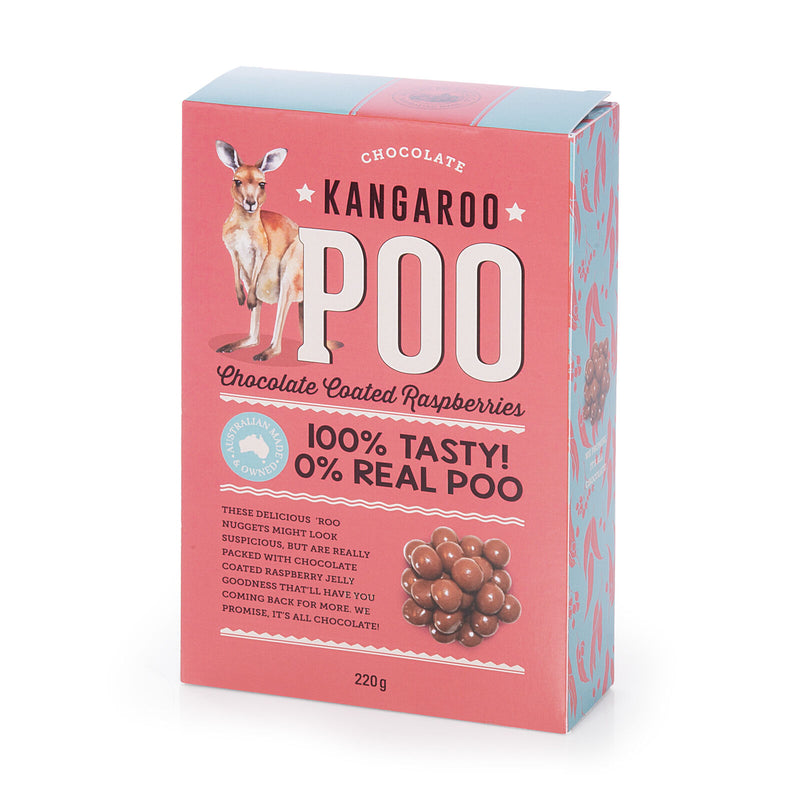 ‘VPC’ Kangaroo Poo Chocolate Covered Raspberries