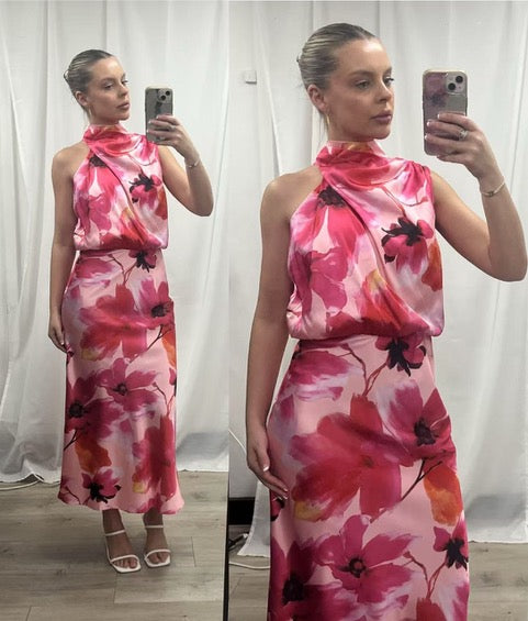 Annabelle High Neck Event Dress