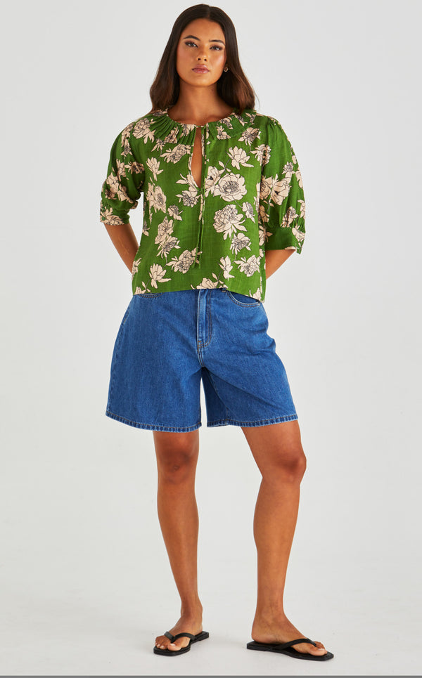 Antonie Pleated Blouse
