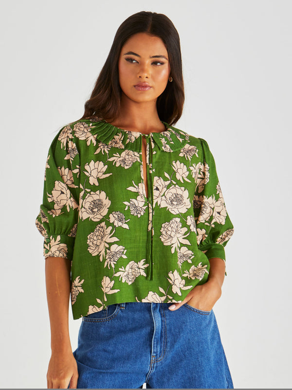 Antonie Pleated Blouse